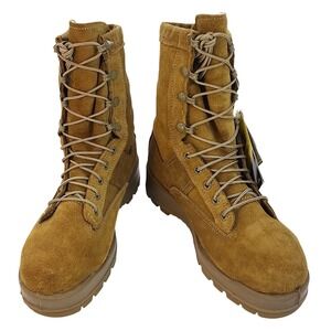Belleville Tan‎ Suede Gore Tex Combat Boots Lace Up Steel Toe Sz 5.5 NWT